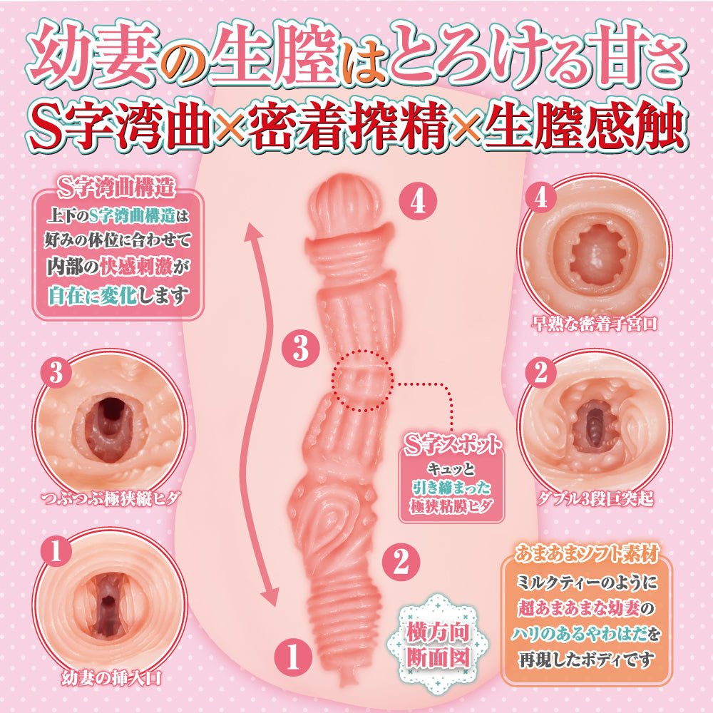 Maccos Japan Young Wife Milk Tea Sweetheart Onahole 920g - Onahole World