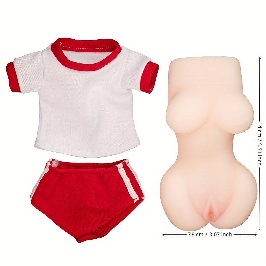 NPG Adorable Young Beauty Onahole - Current Edition, Japanese Clothed Mini TPE Masturbator, Mini Full Body Stroker with Strong Stimulation for Pleasure with Realistic Vagina Detail, No Battery Required, Pocket Puxxy Toy for Men - Onahole World