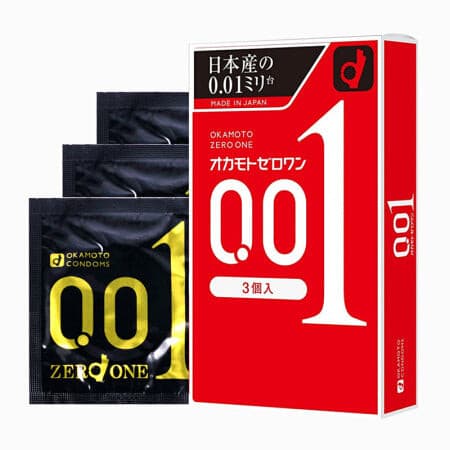 Okamoto 0.01 Ultra - Thin Condoms (3/Pack) - Onahole World
