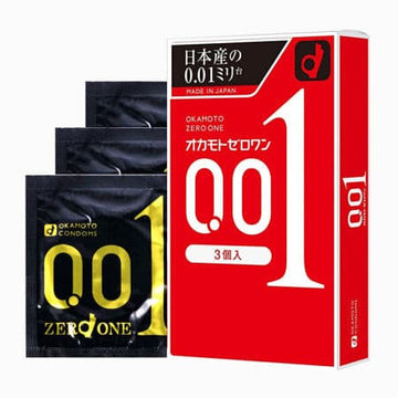 Okamoto 0.01 Ultra - Thin Condoms (3/Pack) - Onahole World