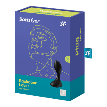 Satisfyer Backdoor Lover Anal Vibe - Black - Onahole World