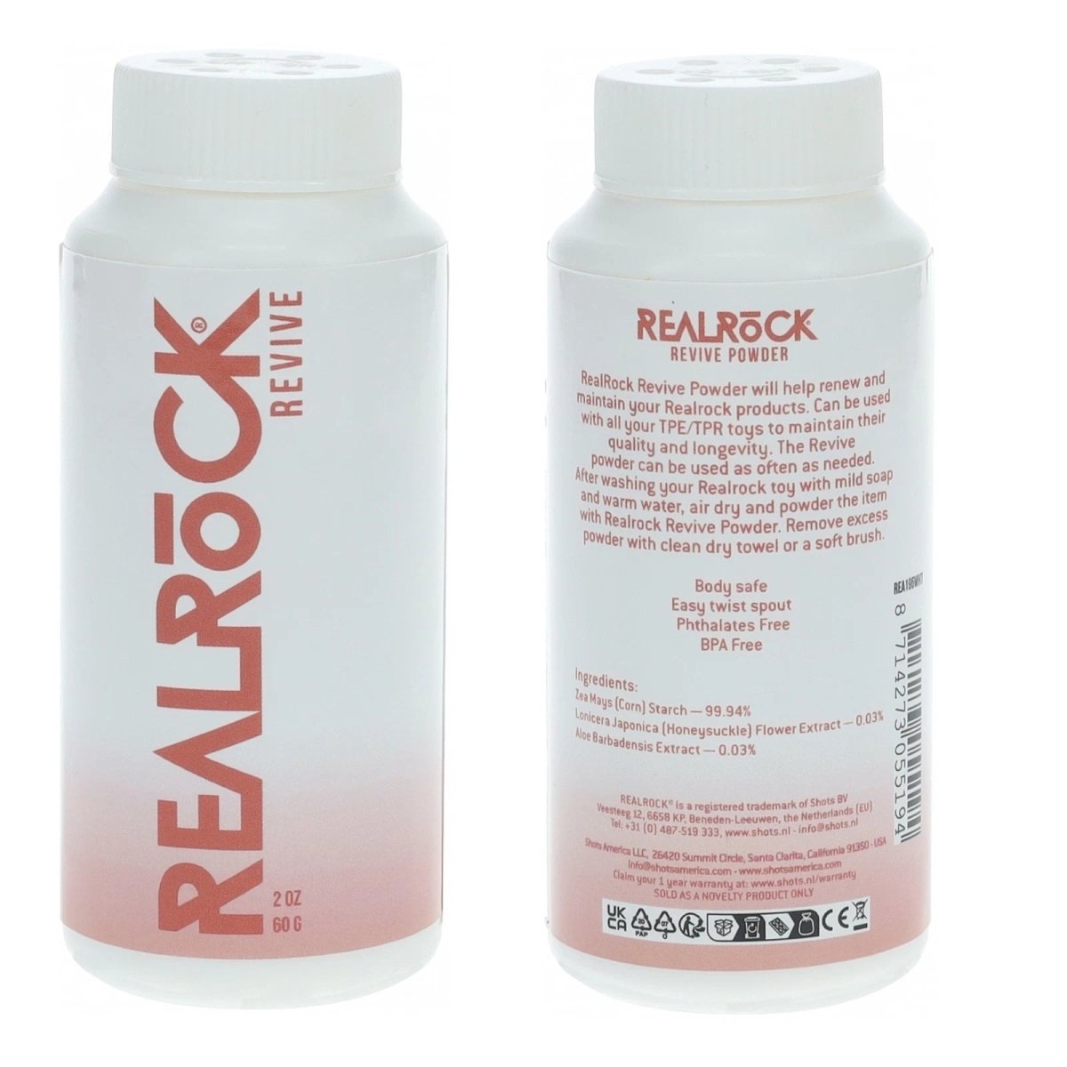 Shots - RealRock - Reviving Toy Powder - 60g - Onahole World