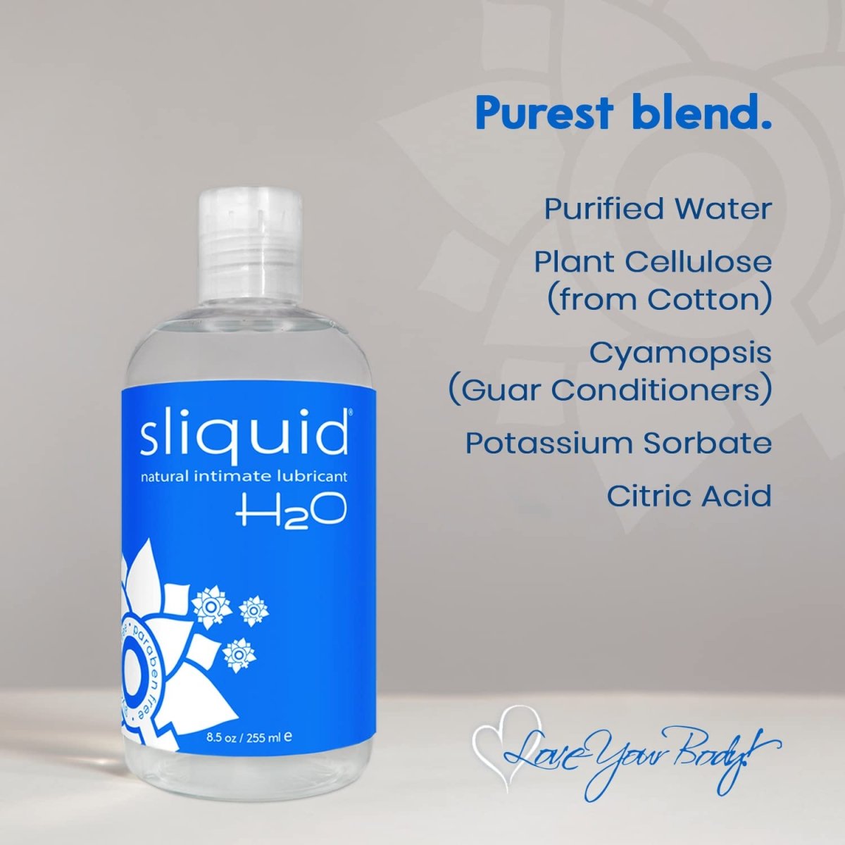 Sliquid Naturals H2O Original Water - Based Lubricant - Onahole World