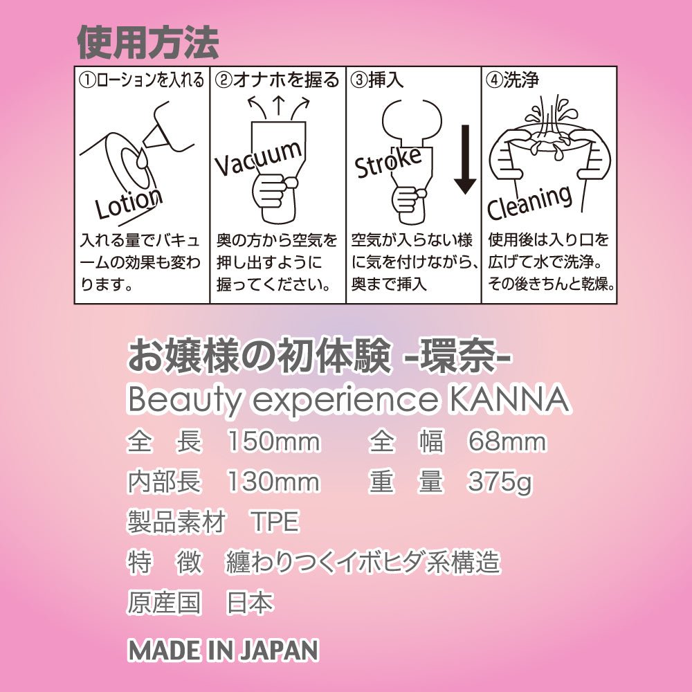 Toysheart Beauty Experience Kanna Meiki Onahole - Onahole World