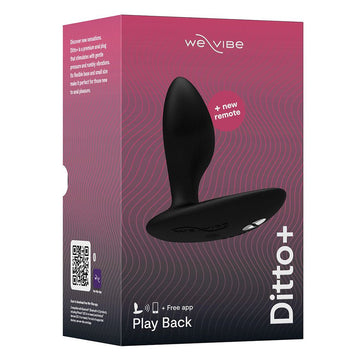 We - Vibe Ditto Anal Vibe - Satin Black - Onahole World